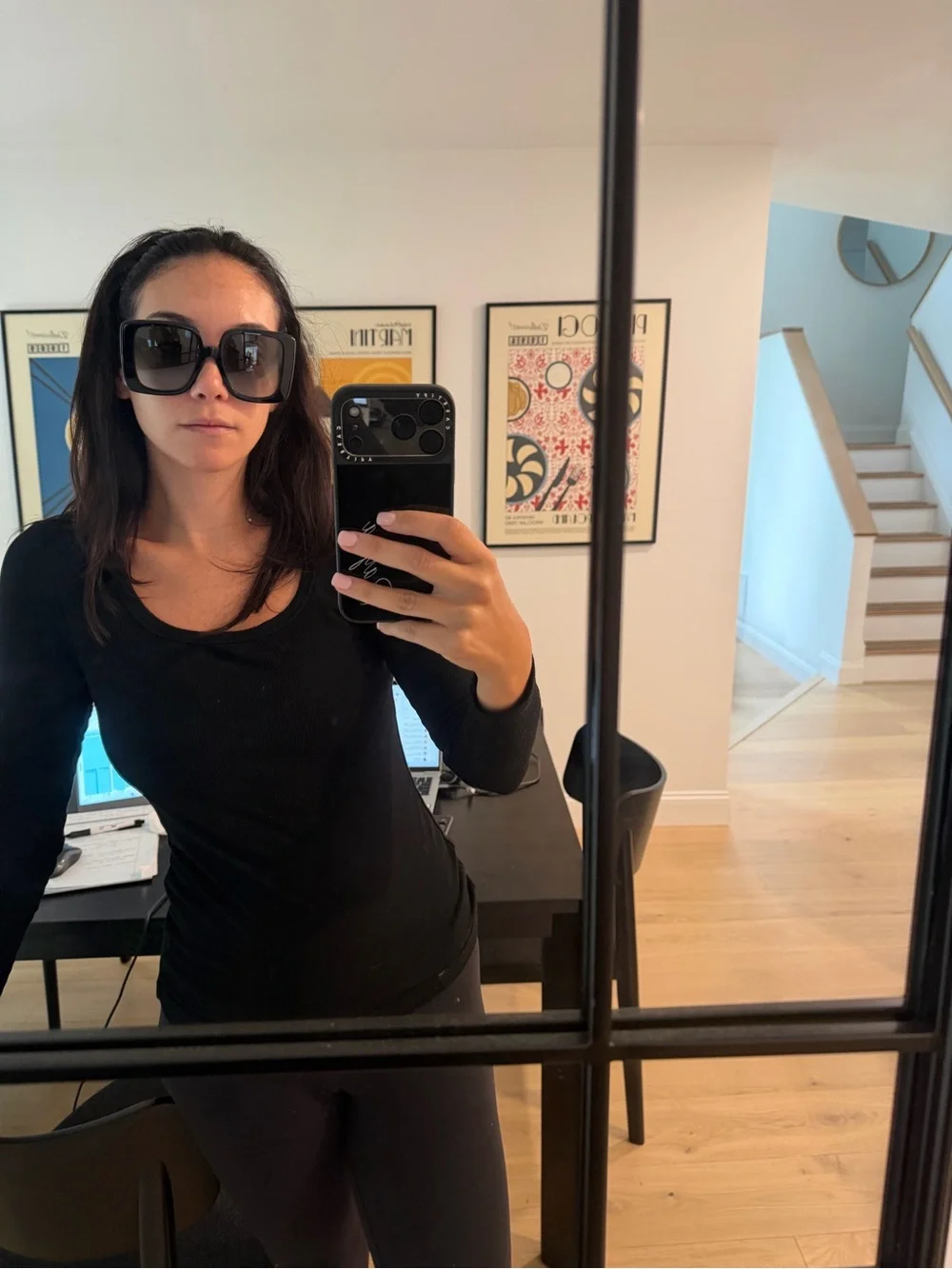 Gucci '80s Monocolor Butterfly Oversized Sunglasses, 55mm
